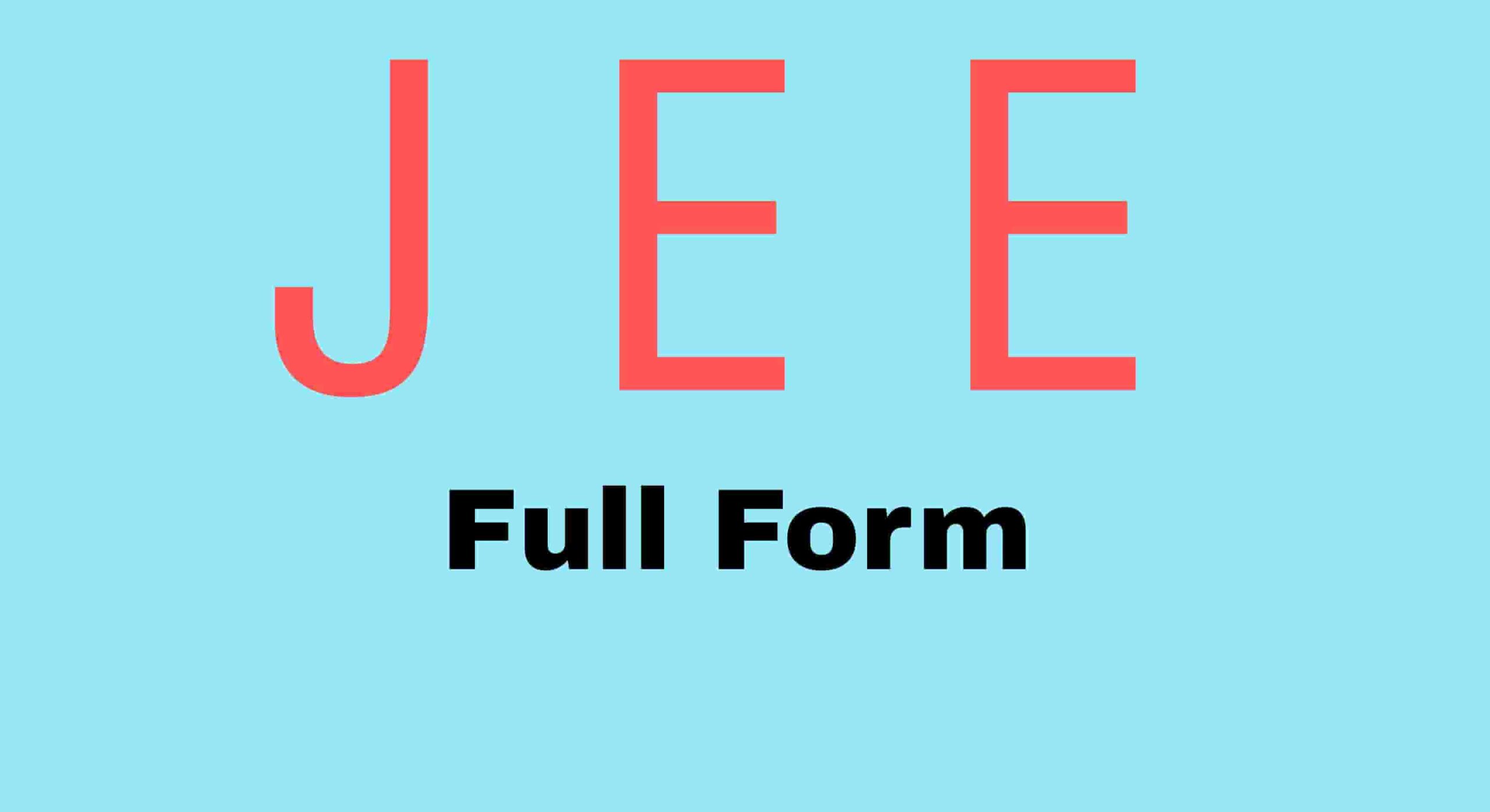 Jee full form in bengali