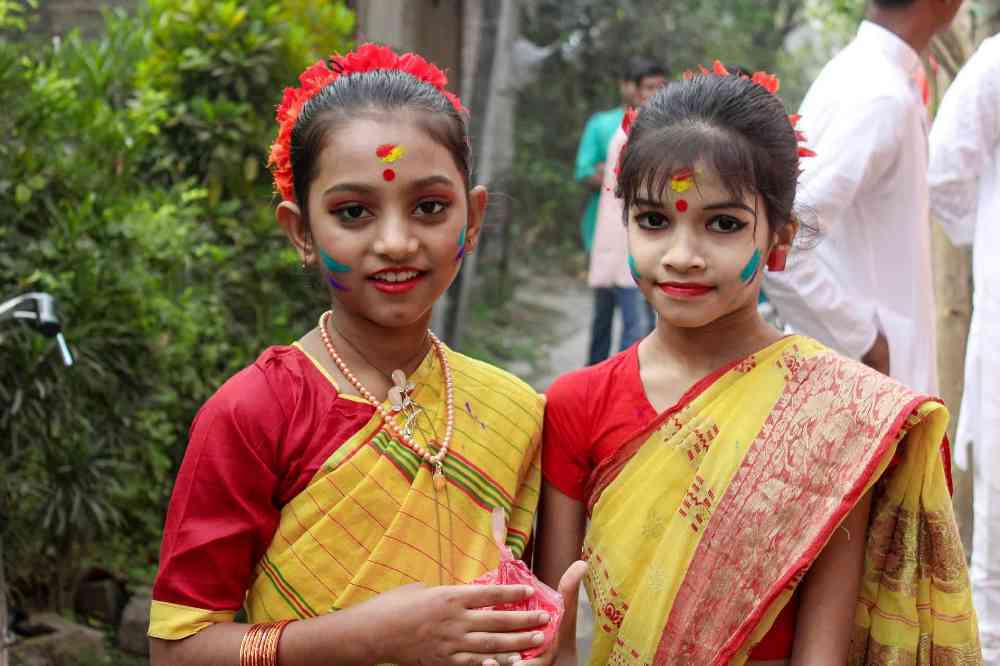 Saraswati Puja Assamese Girl