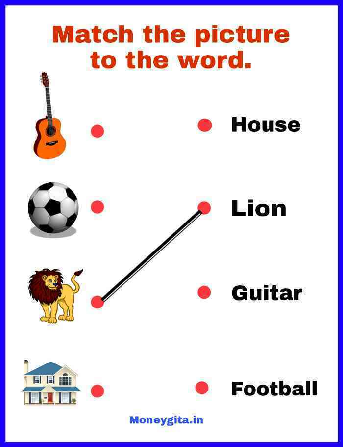 English worksheet for nursery 2