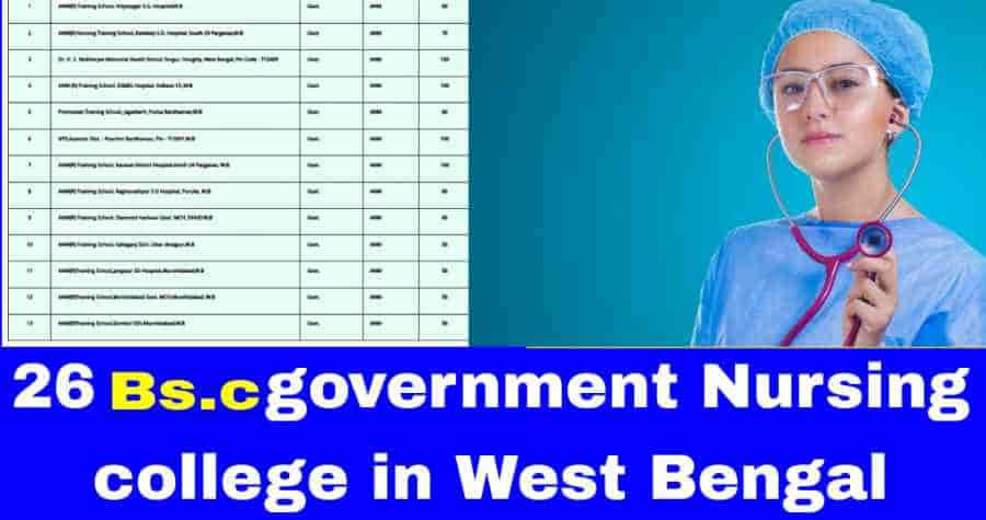 bs-c-nursing-government-colleges-in-west-bengal-2023