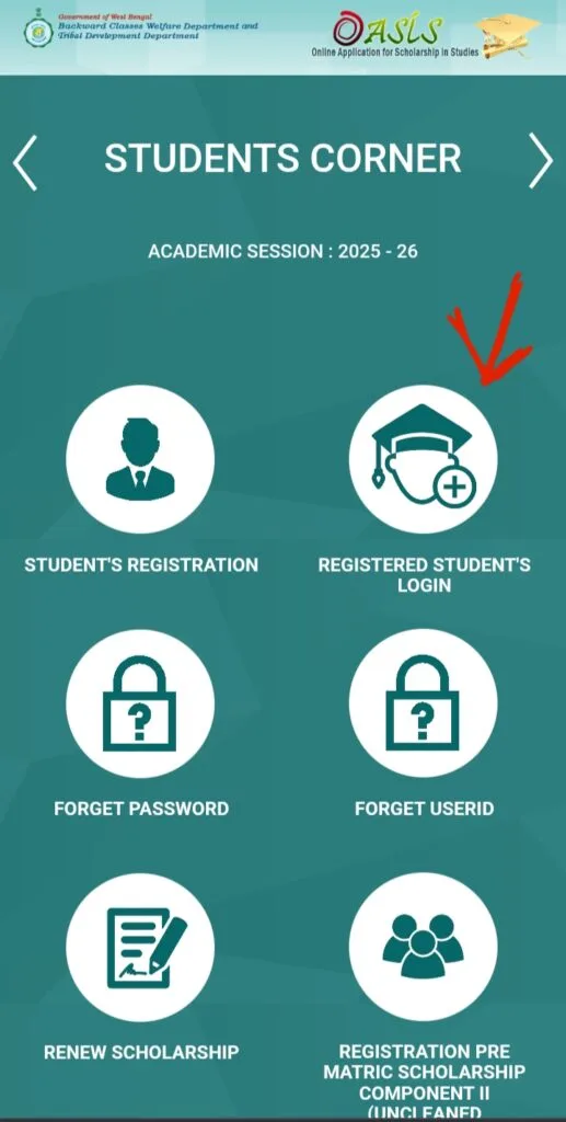 oasis registered students login