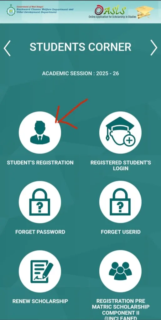 oasis student registration